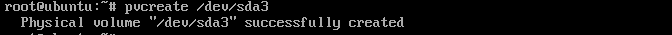 pvcreate