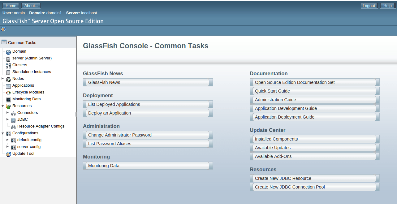 Glassfish home page