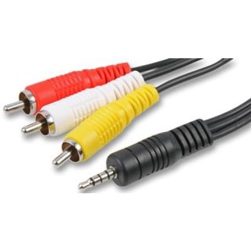 4 pole 3.5mm Jack to RCA composite