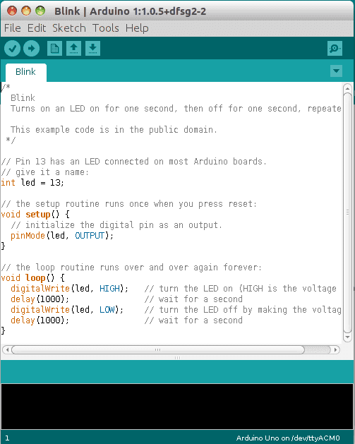 Arduino IDE (Blink Program)
